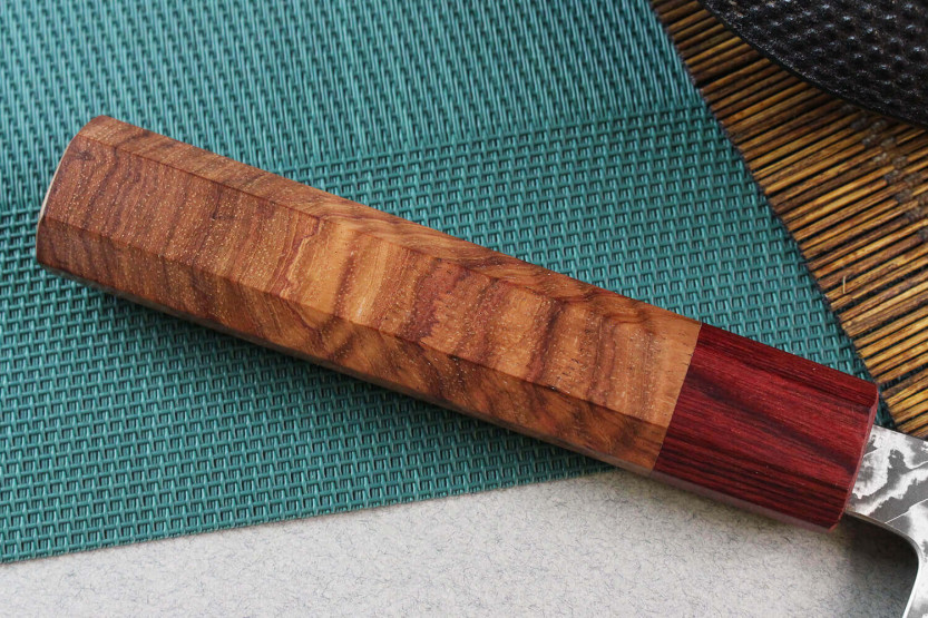 cuchillo nakiri japonais artisanal Yoshimi Kato 16.5cm SG2 Damasco