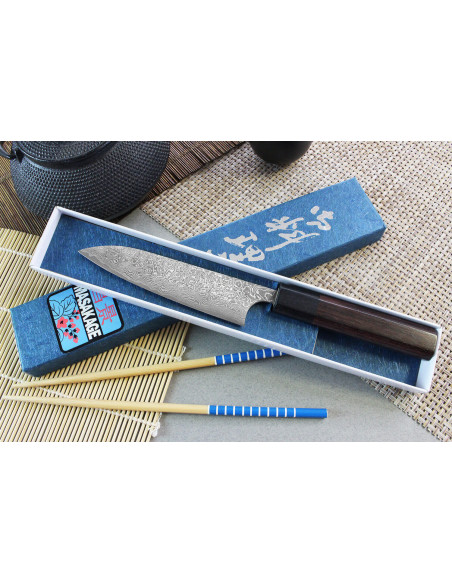 Japanisches handgefertigtes Universalmesser Masakage Kumo 13cm Damast 63 Lagen