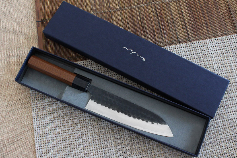 Anryu AS 17cm Cuchillo santoku japonés hecho a mano