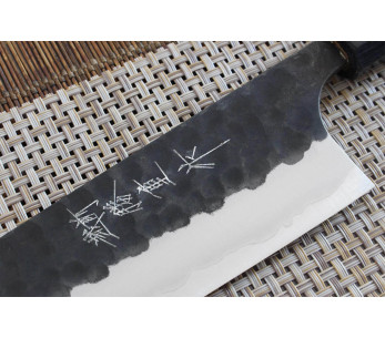 coltello santoku giapponese fatto a mano Anryu AS 17 cm 2