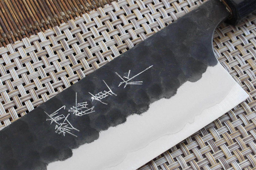 Anryu AS 17cm handgemaakt Japans santoku mes