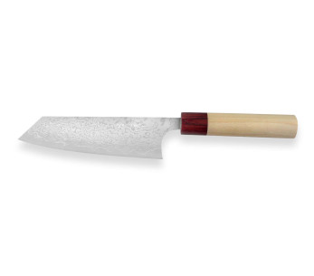 Masakage Kiri 17cm 49 capas damasco cuchillo japonés bunka hecho a mano