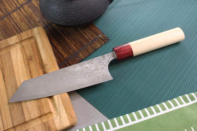 Masakage Kiri 17cm handmade japanese bunka knife, damascus 49 layers