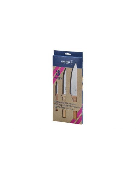 Set van 3 Opinel Parallèle Office + Découper + Koksmessen