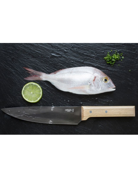 Opinel Parallèle kokki ' s veitsi n°118 20cm terä pyökki kahva