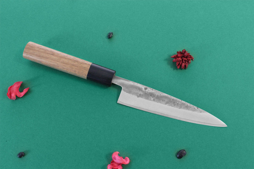 Wusaki Nakata BS2 13.5cm handmade japanese Universal knife with walnut handle