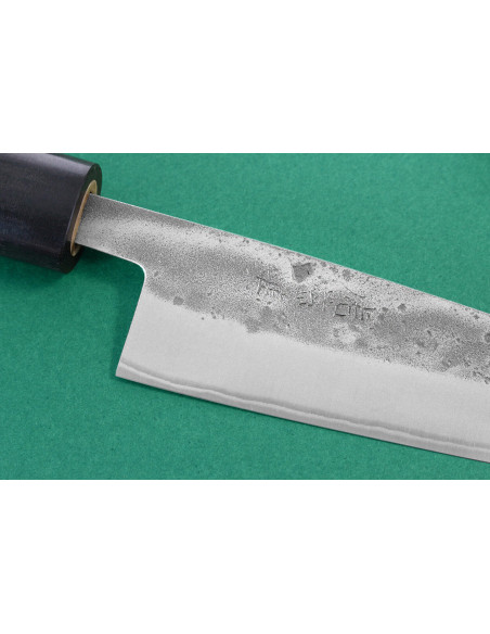 Japanisches handgefertigtes Universalmesser Wusaki Nakata BS2 13.5cm Griff aus Walnussholz