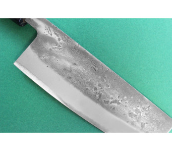Wusaki Nakata BS2 16,5 cm japansk håndlaget nakiri-kniv med valnøttskaft 2
