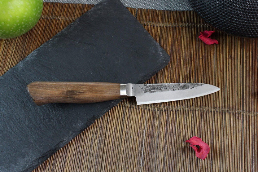 spelucchino giapponese fatto a mano Wusaki Nogami BS2 da 9 cm con manico in noce