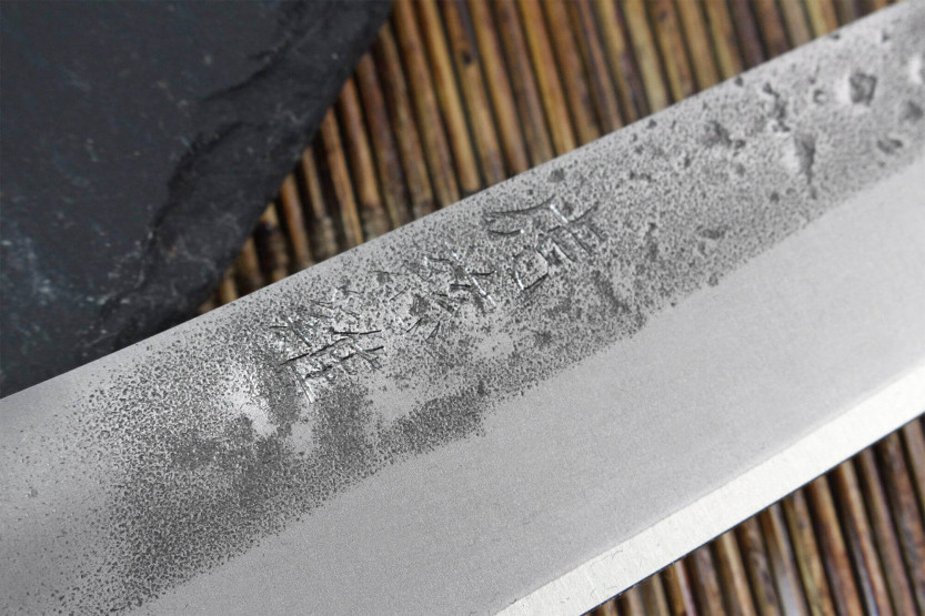 Wusaki Nogami BS2 12,5 cm håndlavet japansk universalkniv med valnøddeskæfte
