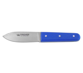 Cuchillo de festón Fischer, hoja ancha de acero inoxidable, 11cm