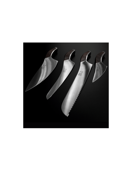Set of 4 Gude Synchros knives + knife holder