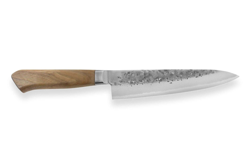 Wusaki Nogami BS2 18cm handmade Japanese chef ' s knife with walnut handle