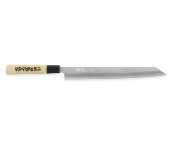Couteau yanagiba kiritsuke japonais artisanal Yoshihiro Jyosaku Valkoinen 2 teräs 27cm