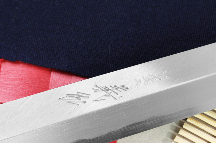 Japansk takohiki-kniv Yoshihiro Jyosaku Hvid 2 stål 27 cm