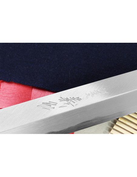 Japansk takohikikniv Yoshihiro Jyosaku Hvit 2 stål 27 cm