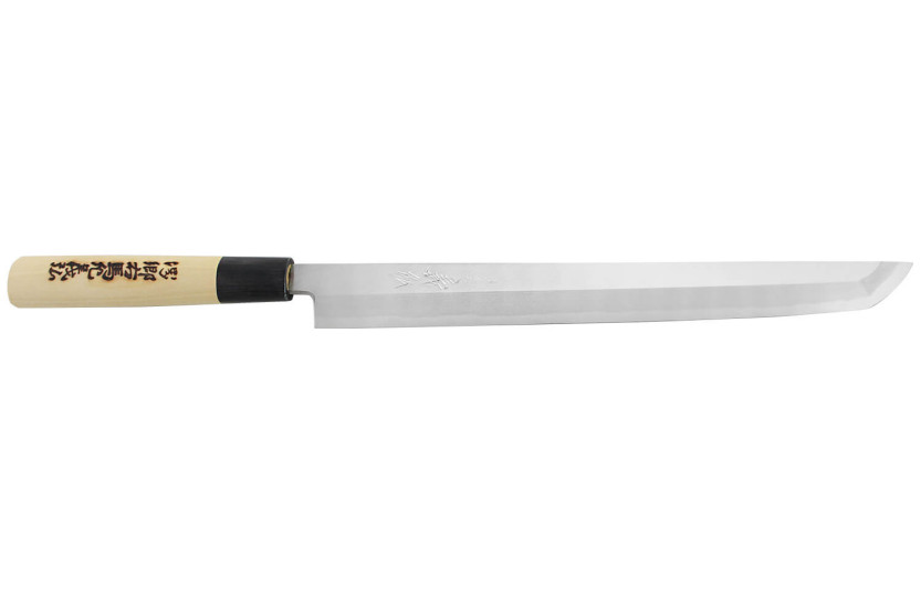 Japansk takohiki-kniv Yoshihiro Jyosaku Hvid 2 stål 27 cm