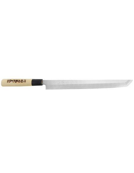 Japansk takohikikniv Yoshihiro Jyosaku Hvit 2 stål 27 cm