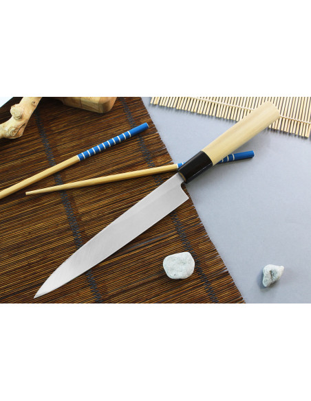 Faca yanagiba japonesa Faca yanagiba Yoshihiro Jyosaku White 2 de aço feita à mão