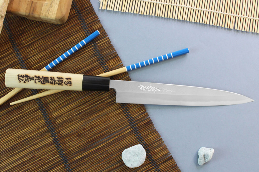 Faca yanagiba japonesa Faca yanagiba Yoshihiro Jyosaku White 2 de aço feita à mão