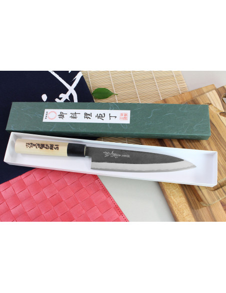 Yoshihiro Kogeta White 2 stål handgjord japansk kockkniv