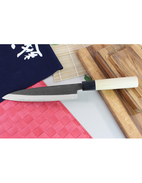 Yoshihiro Kogeta White 2 stål handgjord japansk kockkniv