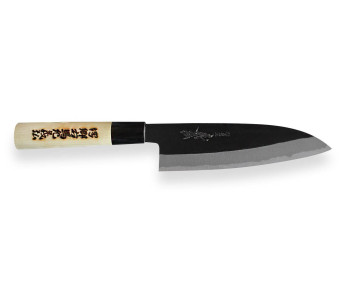 Håndlaget japansk santokukokniv Yoshihiro Kogeta Hvit 2 stål 18 cm