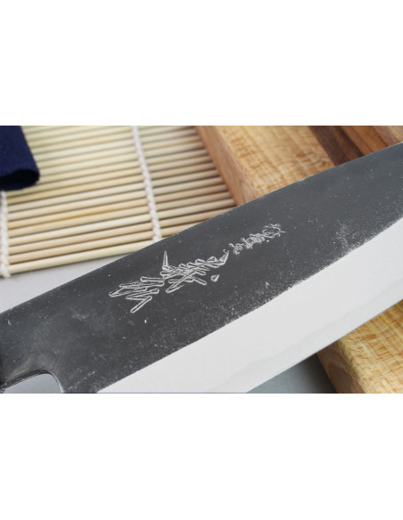 Håndlavet japansk santokukniv Yoshihiro Kogeta Hvid 2 stål 18 cm