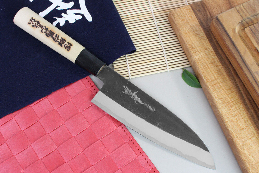 faca santoku japonesa faca santoku Yoshihiro Kogeta White 2 em aço de 18 cm feita à mão