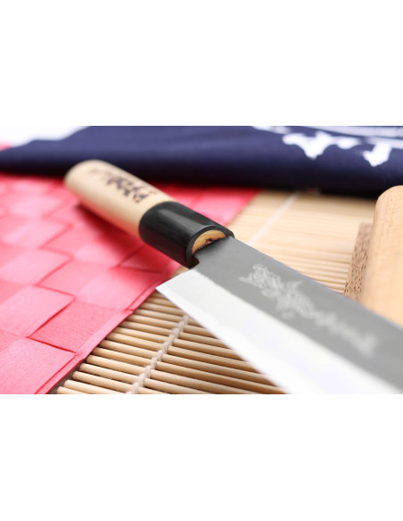 Yoshihiro Kogeta Hvit 2 stål 15,5 cm håndlaget japansk universalkniv