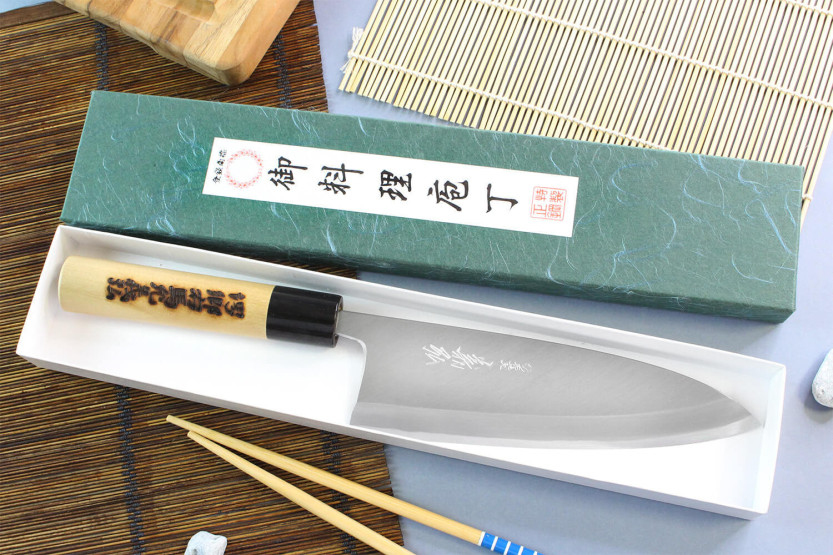 Japanisches handgefertigtes Deba-Messer Yoshihiro Jyosaku White 2 steel