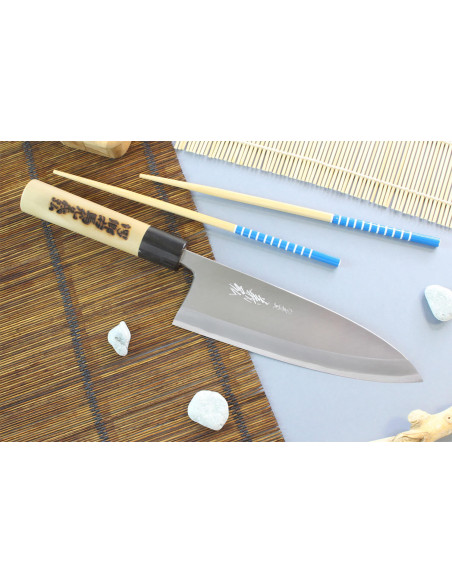 Yoshihiro Jyosaku White 2 stål deba japansk håndlaget kniv