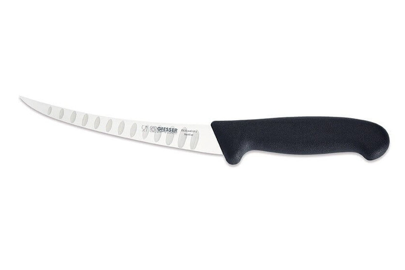 Cuchillo deshuesador Giesser 17cm hoja con borde granton