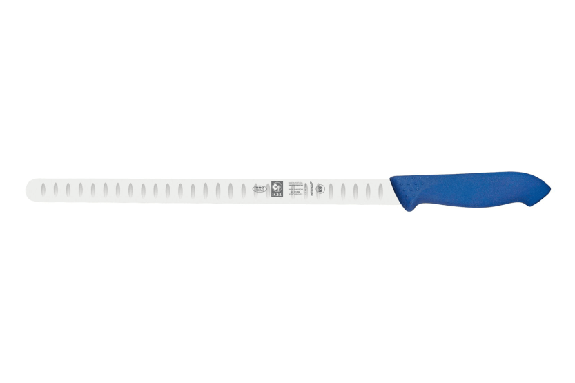 Coltello professionale per salmone Icel con lama da 30 cm e manico blu
