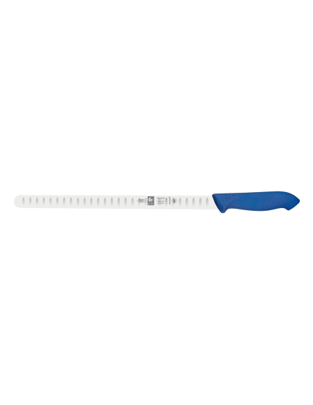 Icel professioneel zalmmes 30cm lemmet blauw handvat