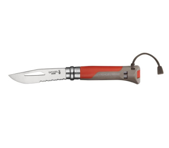Opinel Outdoor monitoimiveitsi n°08 8.5cm terä bimateriaalinen kahva