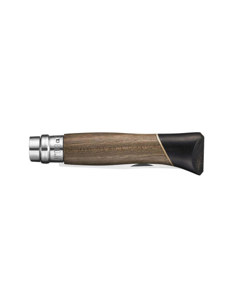 Opinel Luxe Atelier n°08 kniv 8,5 cm blad valnøtt og ibenholt håndtak