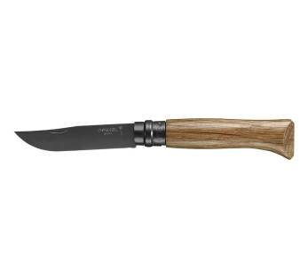 Coltello Opinel Luxury Black Edition n°08 8,5 cm lama nera manico in rovere
