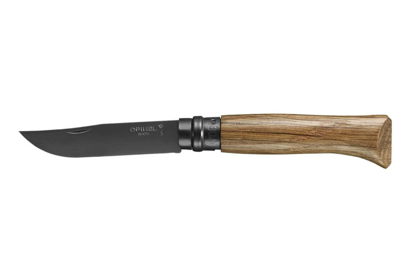 Opinel Luxury Black Edition kniv nr. 08 8,5 cm svart blad eikeskaft