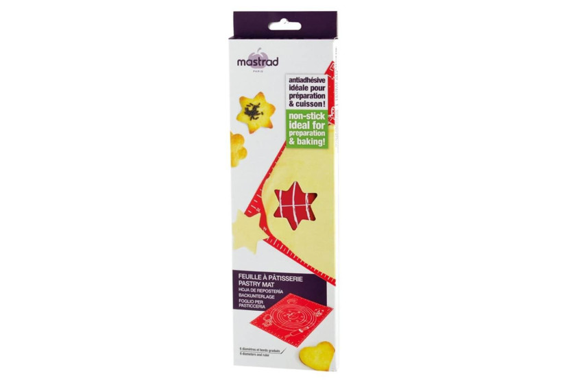 Mastrad graduated silicone baking mat red