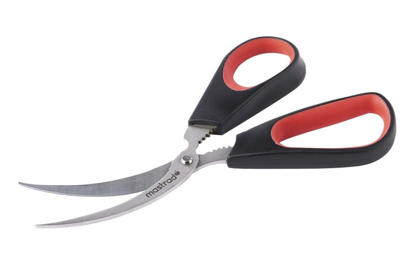 Mastrad krebsdyrsaks i rustfrit stål med buede og savtakkede blade