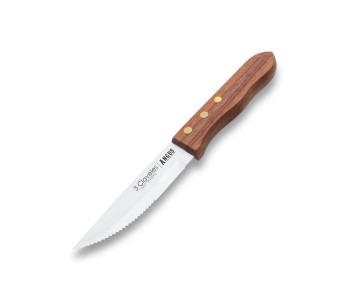 Juego de 4 cuchillos Claveles Angus 12cm acero inoxidable mango fresno 2