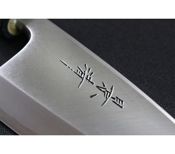 Kagekiyo Utage Acero Blanco 2 16.5cm cuchillo deba japonés hecho a mano 2