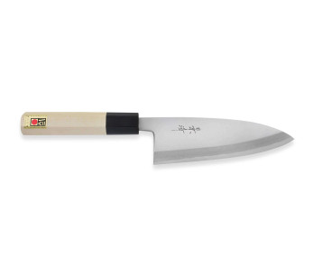Kagekiyo Utage White Steel 2 16.5cm käsintehty japanilainen deba-veitsi
