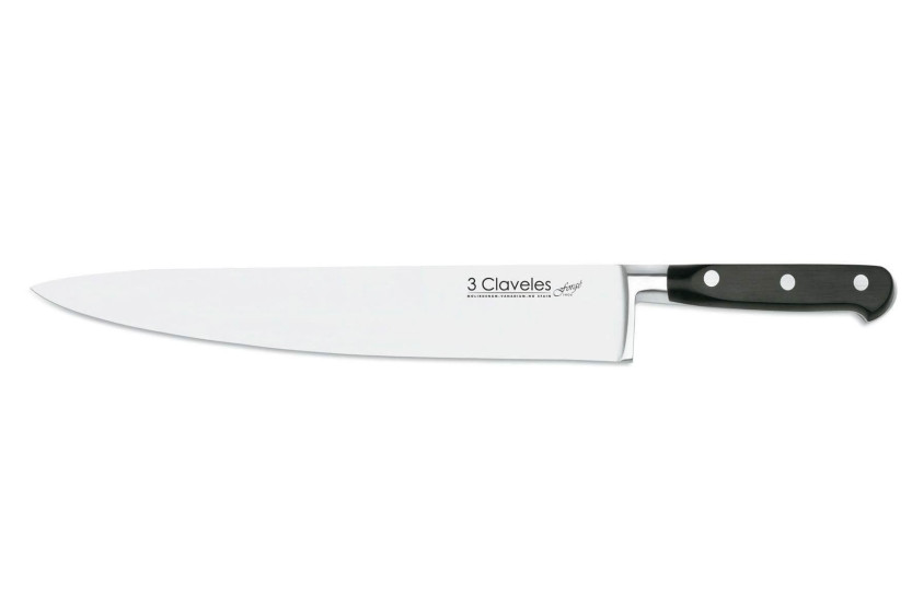Kokkekniv 3 Claveles Smedet rustfrit stål 30 cm