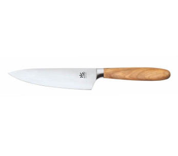 Faca de chef Gehring Oli Vita 15 cm em aço inoxidável com cabo em madeira de oliveira