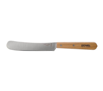 Faca para barrar Opinel com 11,5 cm de lâmina em aço inoxidável e cabo de madeira