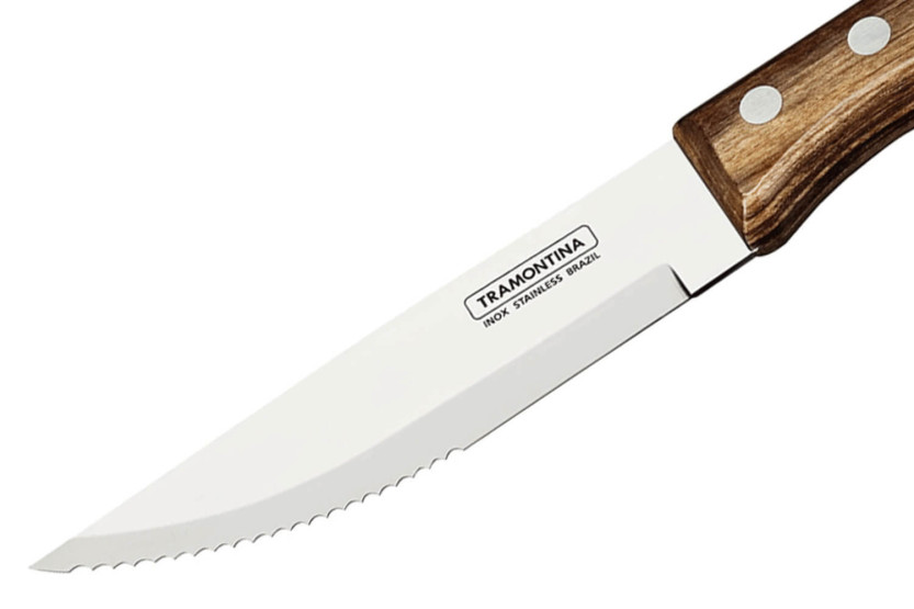 12-teiliges Steakmesserset Tramontina Jumbo Klinge 13cm Griff braun