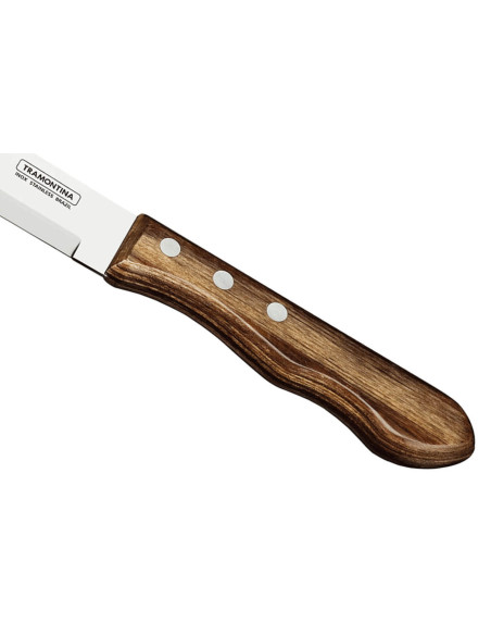 12-teiliges Steakmesserset Tramontina Jumbo Klinge 13cm Griff braun