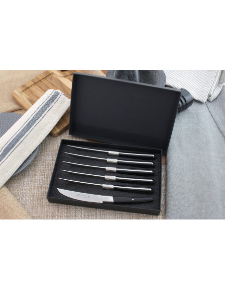 AU NAIN UP juego de mesa 6 cuchillos para carne 11cm